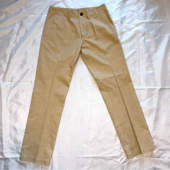 Gap Mens 28x30 Cotton Beige Khaki Tan “Broken-in Straight” line Pants Slacks - Picture 1 of 8